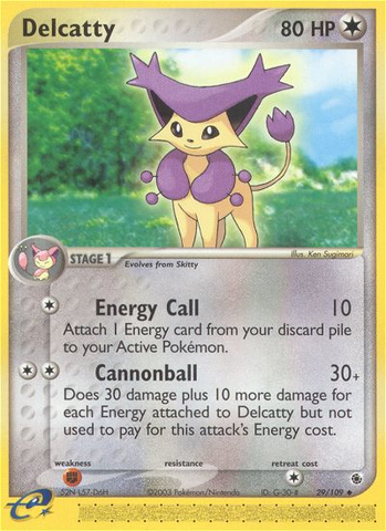 Delcatty (29/109) [EX: Ruby & Sapphire] - Destination Retro