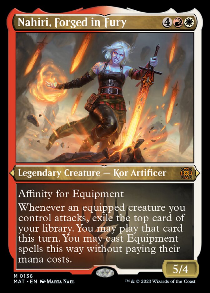 Nahiri, Forged in Fury (Foil Etched) [March of the Machine: The Aftermath] - Destination Retro