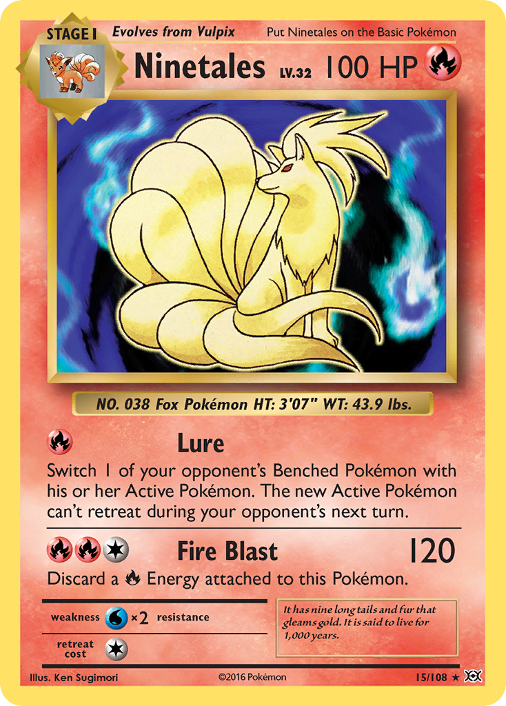 Ninetales (15/108) [XY: Evolutions] - Destination Retro