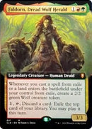 Faldorn, Dread Wolf Herald (Extended Art) [Commander Legends: Battle for Baldur's Gate] - Destination Retro