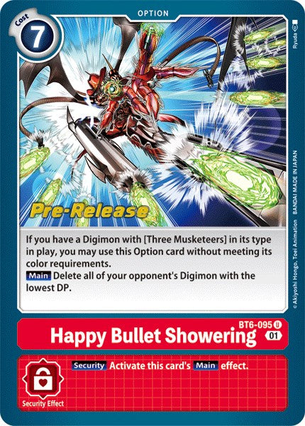 Happy Bullet Showering [BT6-095] [Double Diamond Pre-Release Cards] - Destination Retro