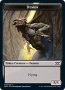 Demon // Elemental Double-sided Token [Double Masters Tokens] - Destination Retro
