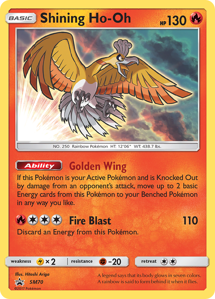 Shining Ho-Oh (SM70) [Sun & Moon: Black Star Promos] - Destination Retro