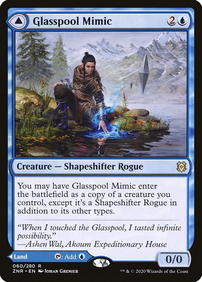 Glasspool Mimic // Glasspool Shore [Zendikar Rising] - Destination Retro