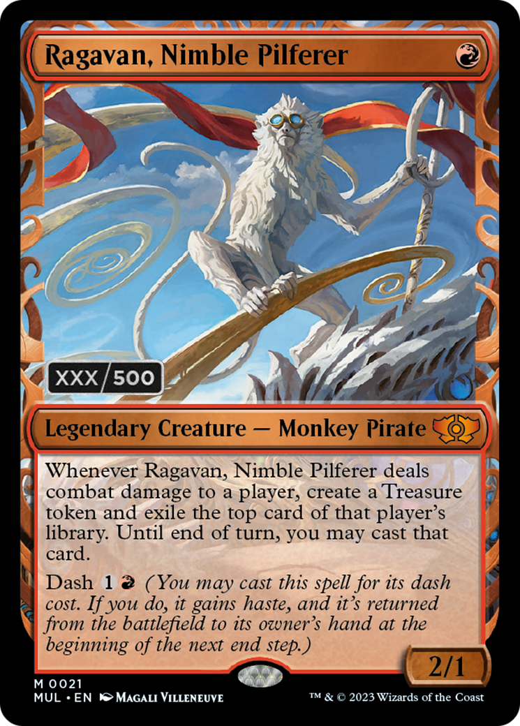 Ragavan, Nimble Pilferer (Serialized) [Multiverse Legends] - Destination Retro