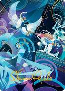 Errant and Giada Art Card (Gold-Stamped Signature) [March of the Machine Art Series] - Destination Retro
