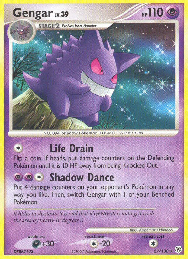 Gengar (27/130) [Diamond & Pearl: Base Set] - Destination Retro