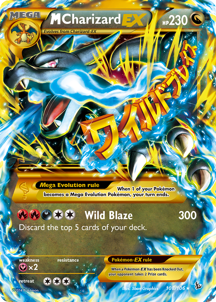 M Charizard EX (108/106) [XY: Flashfire] - Destination Retro