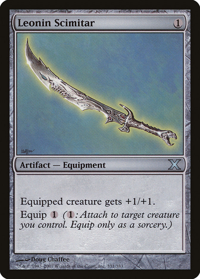 Leonin Scimitar [Tenth Edition] - Destination Retro