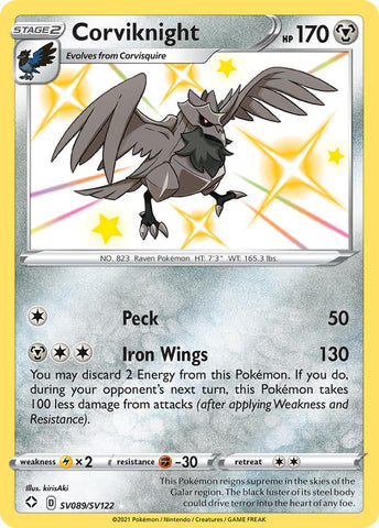 Corviknight (SV089/SV122) [Sword & Shield: Shining Fates] - Destination Retro