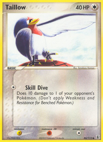 Taillow (86/113) [EX: Delta Species] - Destination Retro