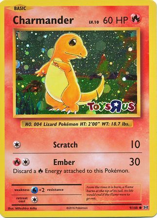 Charmander (9/108) (Toys R Us Promo) [XY: Evolutions] - Destination Retro