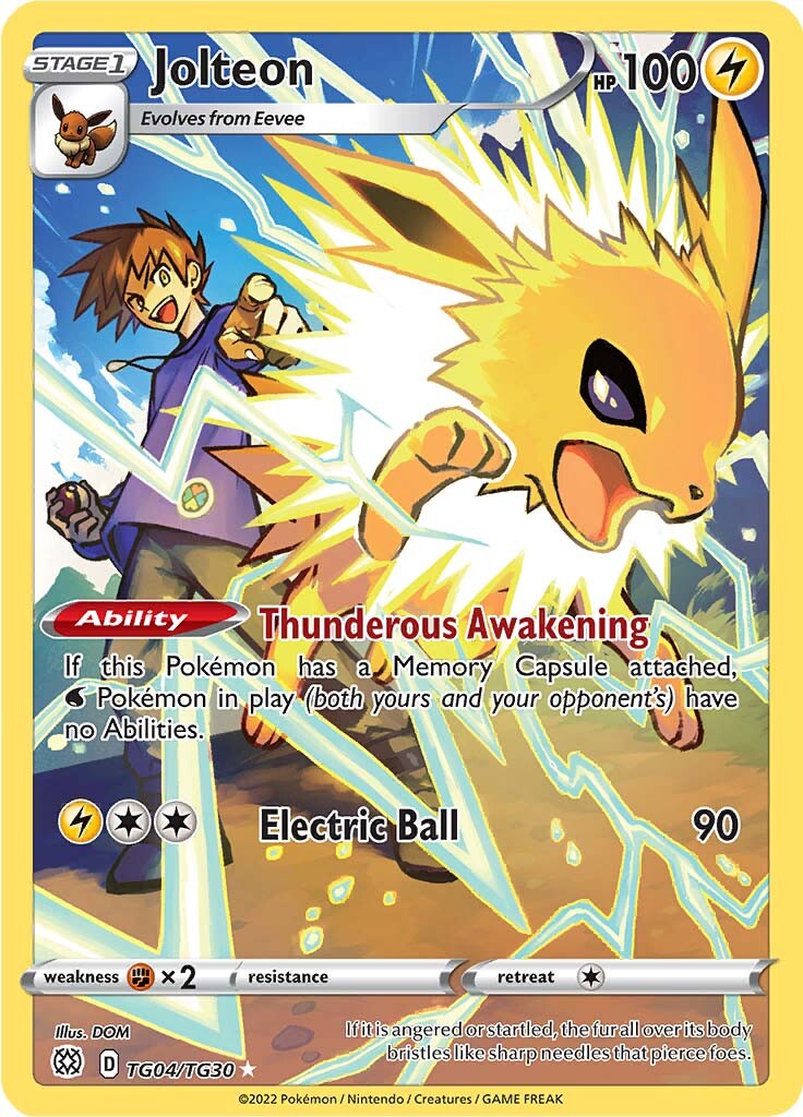 Jolteon (TG04/TG30) [Sword & Shield: Brilliant Stars] - Destination Retro