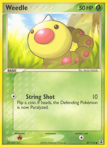 Weedle (87/113) [EX: Delta Species] - Destination Retro