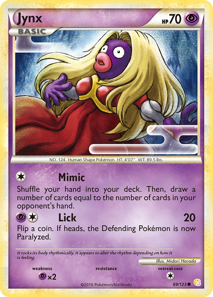 Jynx (69/123) [HeartGold & SoulSilver: Base Set] - Destination Retro