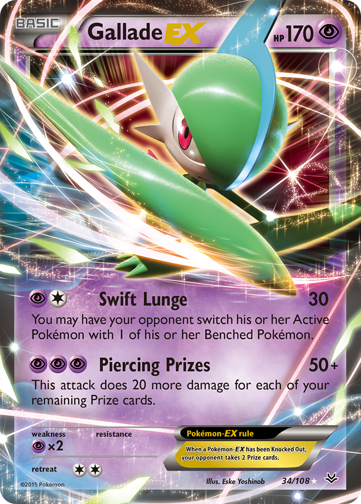 Gallade EX (34/108) [XY: Roaring Skies] - Destination Retro