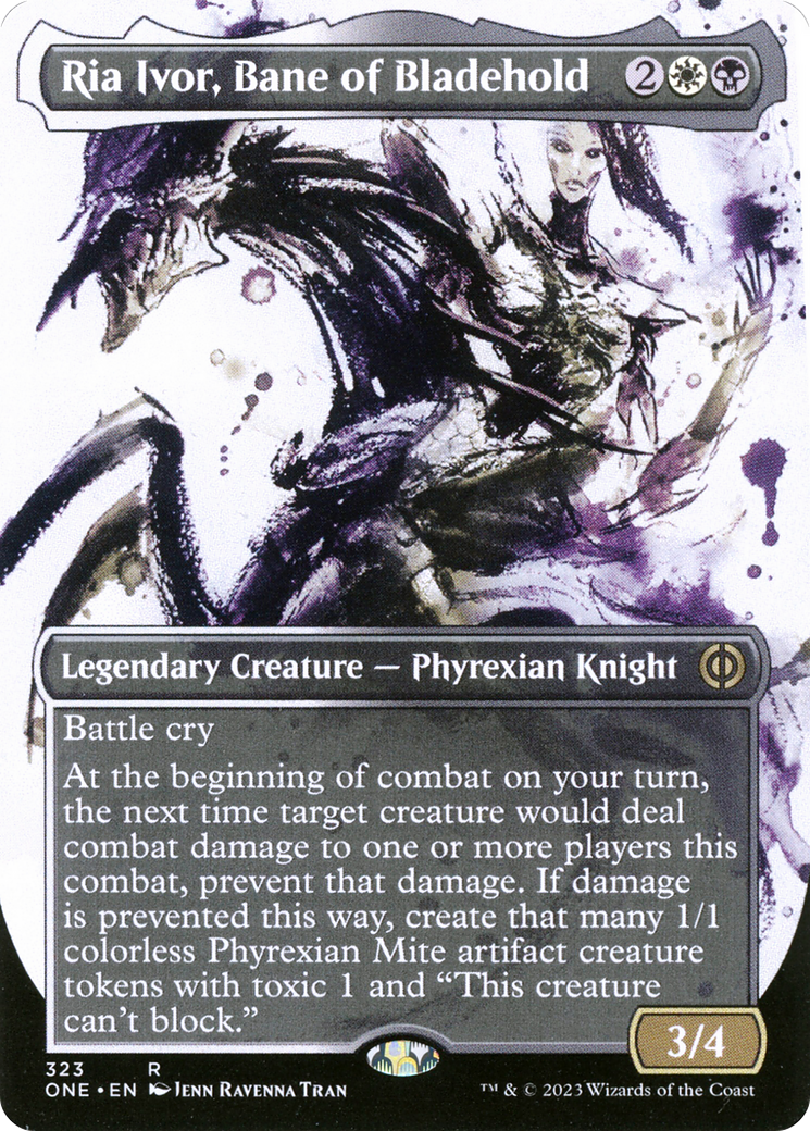 Ria Ivor, Bane of Bladehold (Borderless Ichor) [Phyrexia: All Will Be One] - Destination Retro