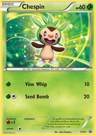 Chespin (XY01) [XY: Black Star Promos] - Destination Retro