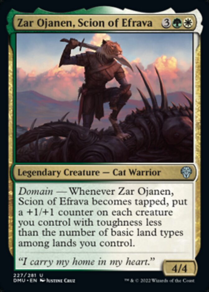 Zar Ojanen, Scion of Efrava [Dominaria United] - Destination Retro