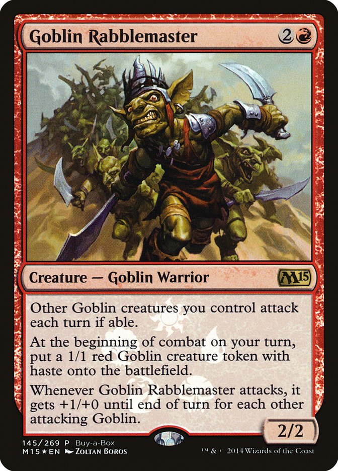 Goblin Rabblemaster (Buy-A-Box) [Magic 2015 Promos] - Destination Retro