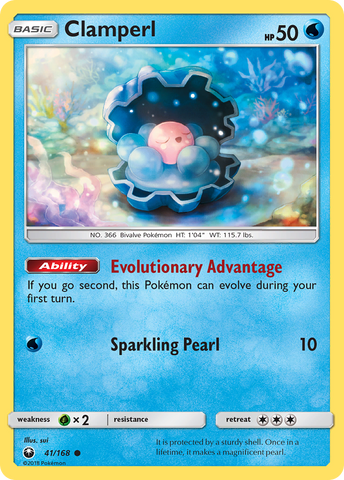 Clamperl (41/168) [Sun & Moon: Celestial Storm] - Destination Retro