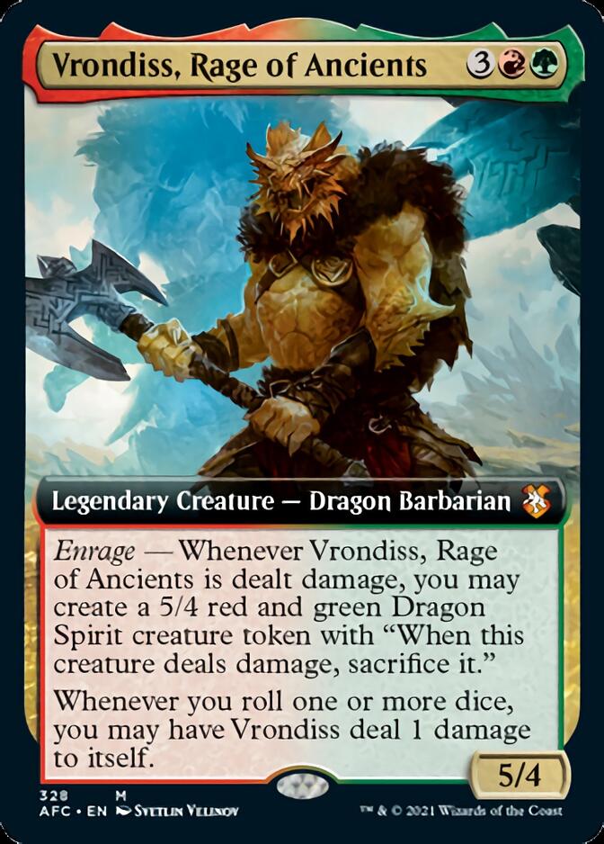 Vrondiss, Rage of Ancients (Extended) [Dungeons & Dragons: Adventures in the Forgotten Realms Commander] - Destination Retro