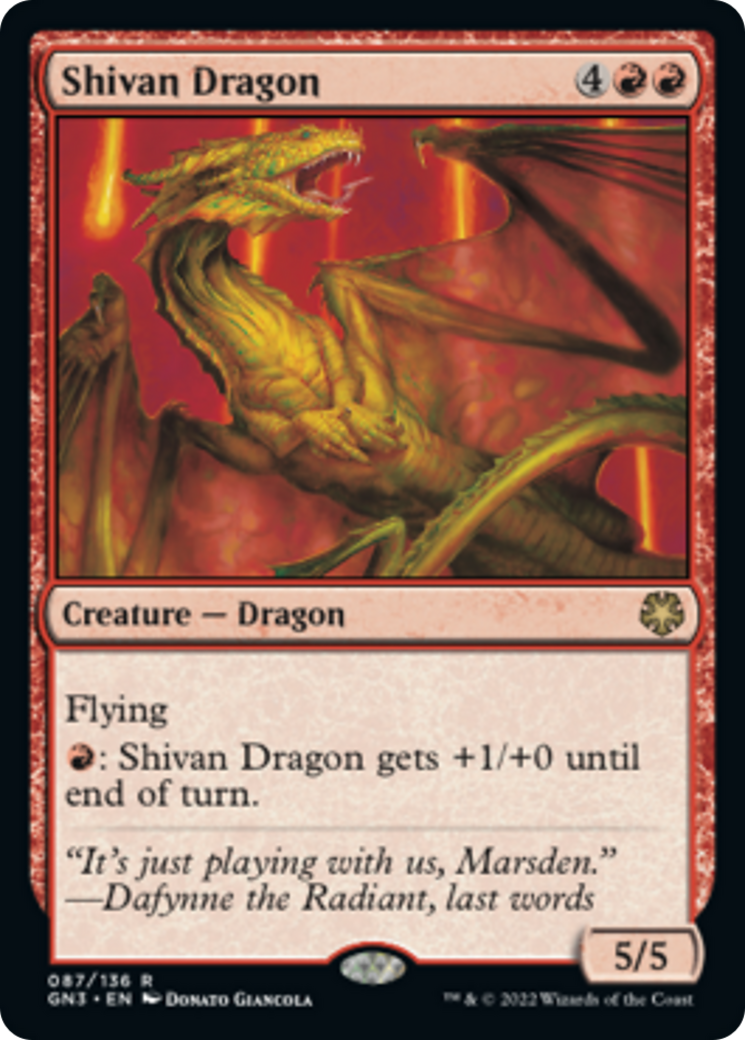 Shivan Dragon [Game Night: Free-for-All] - Destination Retro