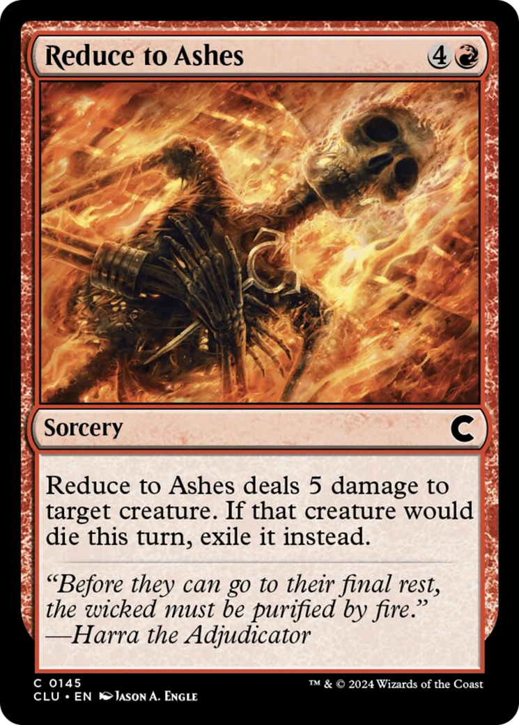 Reduce to Ashes [Ravnica: Clue Edition] - Destination Retro