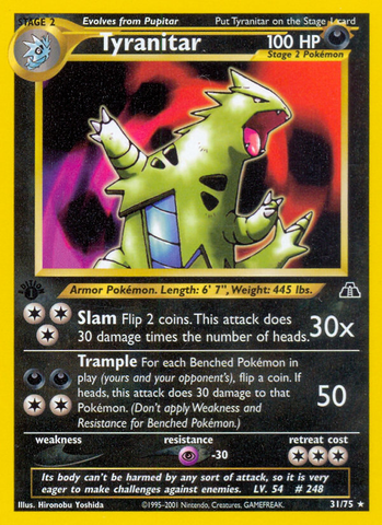 Tyranitar (31/75) [Neo Discovery 1st Edition] - Destination Retro