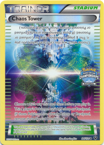 Chaos Tower (92/124) (National Championship Promo) [XY: Fates Collide] - Destination Retro