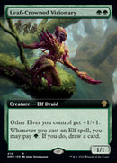 Leaf-Crowned Visionary (Extended Art) [Dominaria United] - Destination Retro