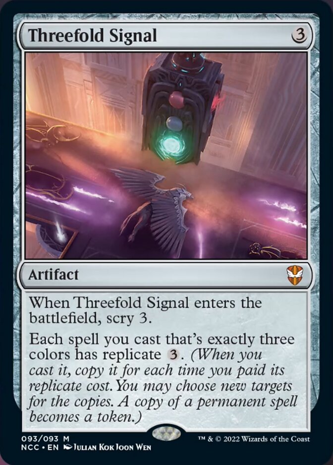 Threefold Signal [Streets of New Capenna Commander] - Destination Retro