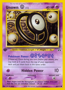 Unown [O] (69/75) [Neo Discovery 1st Edition] - Destination Retro