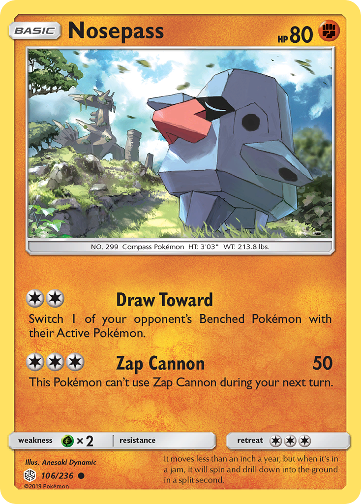 Nosepass (106/236) [Sun & Moon: Cosmic Eclipse] - Destination Retro