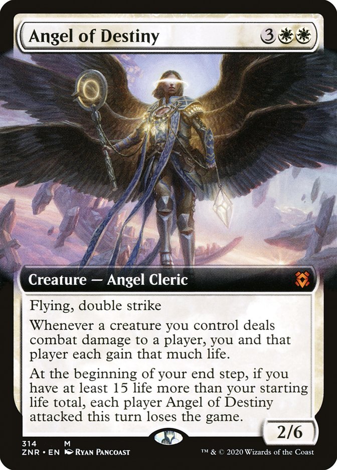 Angel of Destiny (Extended Art) [Zendikar Rising] - Destination Retro