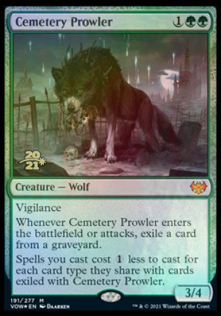 Cemetery Prowler [Innistrad: Crimson Vow Prerelease Promos] - Destination Retro