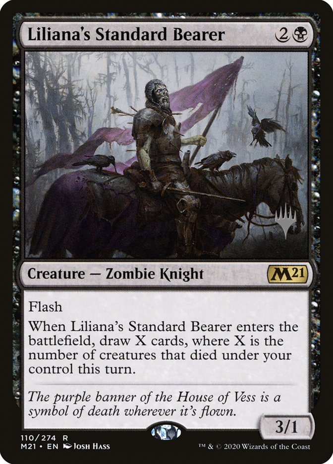 Liliana's Standard Bearer (Promo Pack) [Core Set 2021 Promos] - Destination Retro