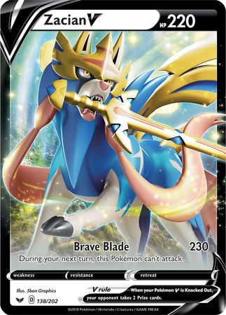 Zacian V (138/202) [Jumbo Cards] - Destination Retro