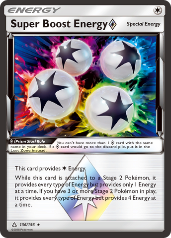 Super Boost Energy (Prism Star) (136/156) [Sun & Moon: Ultra Prism] - Destination Retro