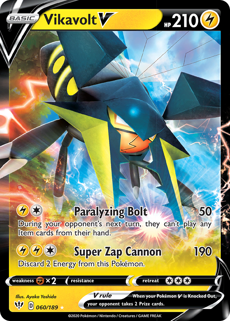 Vikavolt V (60/189) [Sword & Shield: Darkness Ablaze] - Destination Retro