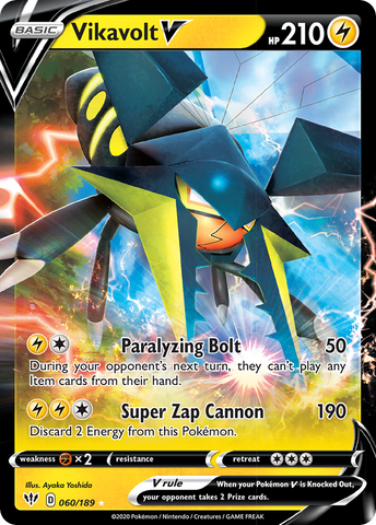 Vikavolt V (60/189) [Sword & Shield: Darkness Ablaze] - Destination Retro