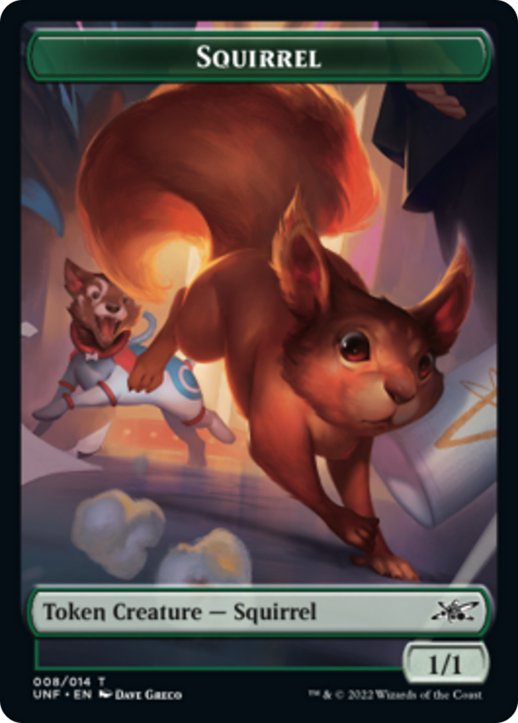 Squirrel // Treasure (012) Double-sided Token [Unfinity Tokens] - Destination Retro