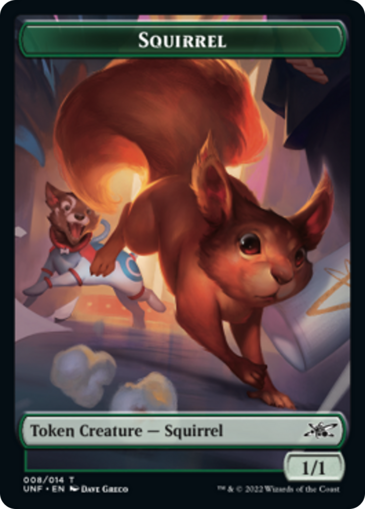 Squirrel // Storm Crow Double-sided Token [Unfinity Tokens] - Destination Retro