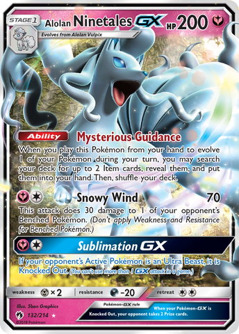 Alolan Ninetales GX (132/214) [Sun & Moon: Lost Thunder] - Destination Retro