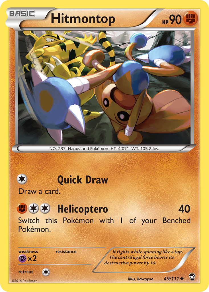 Hitmontop (49/111) [XY: Furious Fists] - Destination Retro