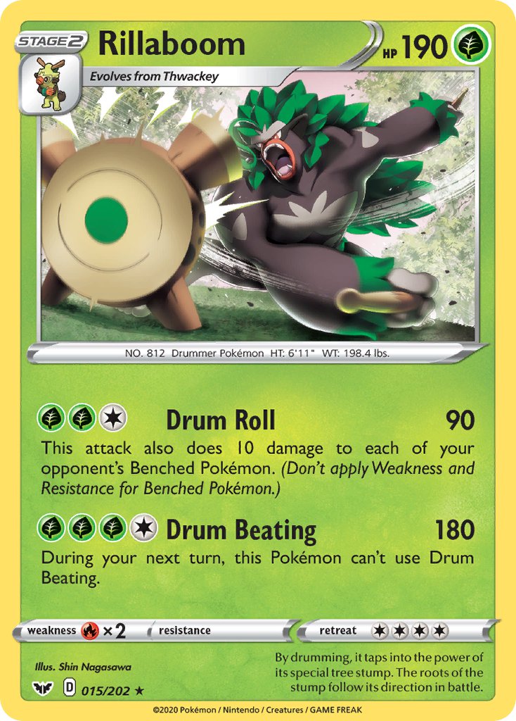 Rillaboom (Cracked Ice Holo) (015/202) [Theme Deck Exclusives] - Destination Retro