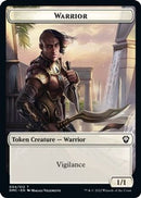 Zombie Knight // Warrior Double-sided Token [Dominaria United Commander Tokens] - Destination Retro