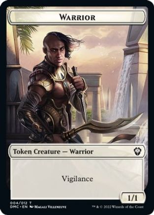 Zombie Knight // Warrior Double-sided Token [Dominaria United Commander Tokens] - Destination Retro