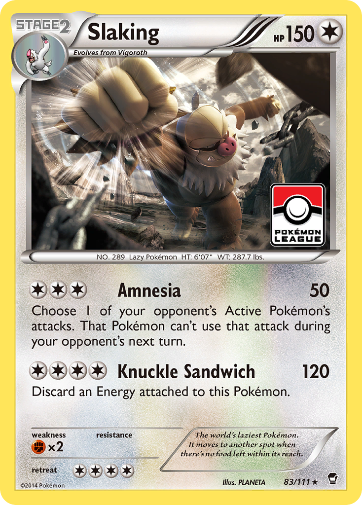 Slaking (83/111) [XY: Furious Fists] - Destination Retro