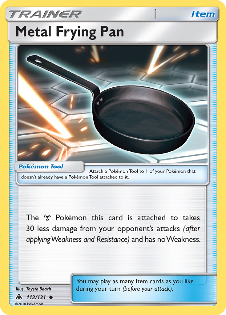 Metal Frying Pan (112/131) [Sun & Moon: Forbidden Light] - Destination Retro